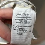 Madewell Ruffle Neck Keyhole Top blouse in Stripe ribbon tie AK053 size small Photo 7