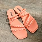 Steve Madden neon orange stud Sandals size 7. Photo 0