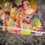 True Destinations Women’s Size S Multi Color Burst Tie Dye Super Wide Le… Yellow Photo 8