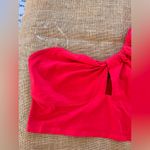 Wild Fable NWT Vibrant Crop One Shoulder Red Top Summer casual bohemian cropped Photo 3
