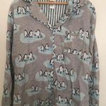Munki Munki flannel penguin novelty print pajama top, size XL Photo 0