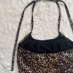 Pinup Couture Dixiefried Dress Halter Satin Cheetah Leopard Print Vintage Sz S Multiple Photo 4