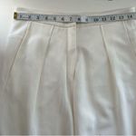 Giorgio Armani White Single Pleat Viscose Blend High Rise Pants Size 4 vintage Photo 5