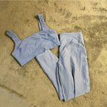 Abercrombie & Fitch Light Blue Leggings Crop Top 2 Piece Athleisure Set Sz M Photo 9