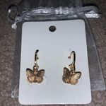 Etsy Gold Butterfly Earrings Photo 0