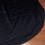 Vanity Fair Vintage  Dainty Black Half Slip Skirt Dress Lace Trim Small Side Slit Photo 1