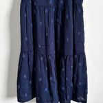 Old Navy Blue Leaf Print Sleeveless Tiered Halter Swing Dress sz Small Photo 4