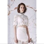 Asilio  The Mind Fall Top White Lace Crop Topper Size 4 Photo 2