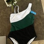 Cupshe Women's Color Block One Shoulder One Piece Swimsuit - Photo 6