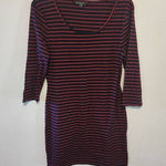 Brave Soul  London size 14 Black Red Stripe Bodycon Dress Photo 0