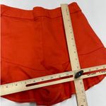 ZARA  Shorts Womens Small Orange Ruffle Hem High‎ Rise Preppy Photo 6