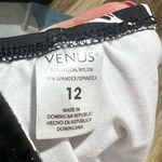 Venus Women's Halter One-Piece Swimsuit Black & White Floral Size 12 Photo 7