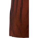 Anne Klein Vtg  Linen Blend Maxi Skirt Lined Long Slit Rust Brown Sz 14 USA 90s Photo 3