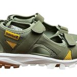 Timberland Women’s 7 US 38 EU Lincoln Peak Sandal Strap Dark Green Leather Shoes Photo 0