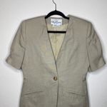 Vintage Oleg Cassini Tan Skirt‎ Set Size 8 Photo 13