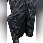 Kittenish New with tag  Elegant Black Dress with White Floral Pattern Photo 6