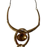 Free People Elegant Gold Necklace with Amber Accents Photo 0