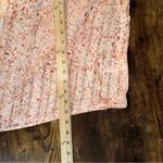 H&M  Top Womens XL Pink Floral Ruffle Neck Sheer Tie Front Bishop Sleeve Blouse Photo 8