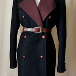 Vintage Bill Haire for Friedricks Sport Wool Coat Black Brown Double Breasted M Size M Photo 0