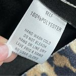 easel  faux suede Leopard Print M Jacket w/pockets motorcycle boxy full zip Photo 2