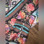 Johnny Was Nwot  M silk long tunic dress boho printed button up spring Photo 6