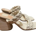 Dolce Vita Natie Woven Heeled Sandals Ivory White Size 10 Photo 7