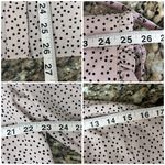 Halogen  Pink Polka Dot Tunic Blouse Women’s 1 | Soft Lightweight Boho Chic Retro Photo 5