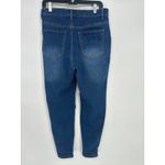 SheIn Curve Womens Size 0XL Skinny Pink Heart Crop High Rise Denim Blue Jeans Photo 4