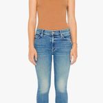 MOTHER The Mid Rise Dazzler Ankle Fray in Riding the Cliffside Jeans Size 24 Blue Photo 0