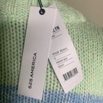 525 America NWT  Blue Green Colorblock Heathered Crewneck Sweater Sz Small Photo 3