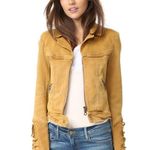 Free People  Shrunken Vintage Twill Distressed Jacket Photo 10