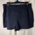 Leith Classic Black High-Waisted Casual Shorts Summer Lightweight Cotton Blend Photo 1