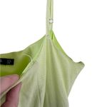 Nasty Gal Lime Green Linen Blend Mini Dress size 10 Photo 1