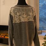 Anthropologie Vintage style lace sweatshirt from Anthro Photo 1