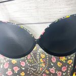 Paty Moda Intima Black Pink & Yellow Floral Paisley Bra Top Nightgown Size Large Photo 10