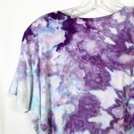 Bobbie Brooks Plus Size 2X Top Handmade Purple Tie Dye Sequin Short Sleeve 918 Photo 7