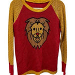 ELHOFFER Design, Lion Harry Potter Gryffindor Novelty Red Knit Sweater Medium Photo 0