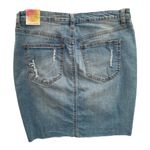 Wax Jean  Basic‎ Denim Distressed Skirt Size M Photo 3