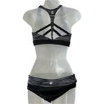 TYR Black Gray Striped Athletic Arvada Skylar 2 Photo 5