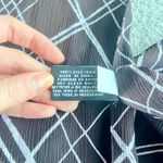 Ellen Tracy Dark Brown and White Silk Scarf Photo 4