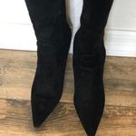 Ralph Lauren Black Suede Knee-high Boots (designer Brand) Photo 4