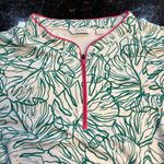 Lady Hagen  Women’s Tropical Palm Polo Athletic Top Golf Shirt 1/4 Zip Size M Photo 2