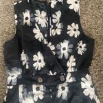 Madewell 100% linen sleeveless floral print jumpsuit size 4 Photo 1