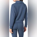 Spanx NWT  Air Essentials Half Zip Storm Blue S Photo 1