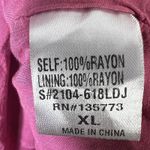 VICI  Extra Large Pink Floral Boho Tassel Long Sleeve Mini Dress Photo 6