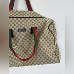 Gucci GG Canvas Monogram Web Collection Duffel Bag Travel Weekender $2500 Photo 9