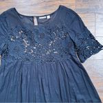 Anthropologie Holding Horses • Anthro Magnolia Lace Dress black cotton Vincennes Swing mini Photo 2