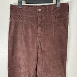 Free People We The  Jayde Corduroy Flare Jeans 30 Chocolate Brown High Rise Y2K Photo 1