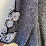 Urban Outfitters Womens Size Small Grey Ecote Beaded Open Front Cardigan Photo 6