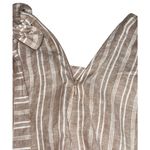 Abercrombie & Fitch NEW  White Tan Striped Linen Ruffle Wrap Mini Skirt Size XS Photo 7